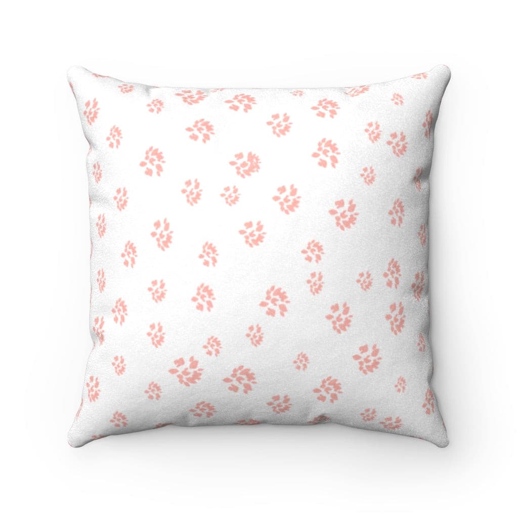 Pink petals Faux Suede Square Pillow