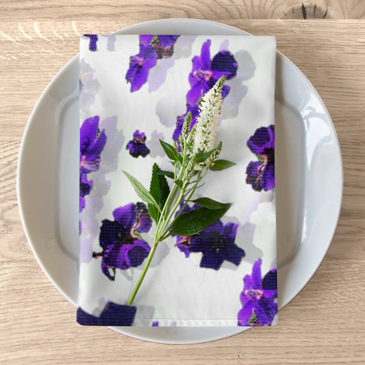 Violet petals napkins
