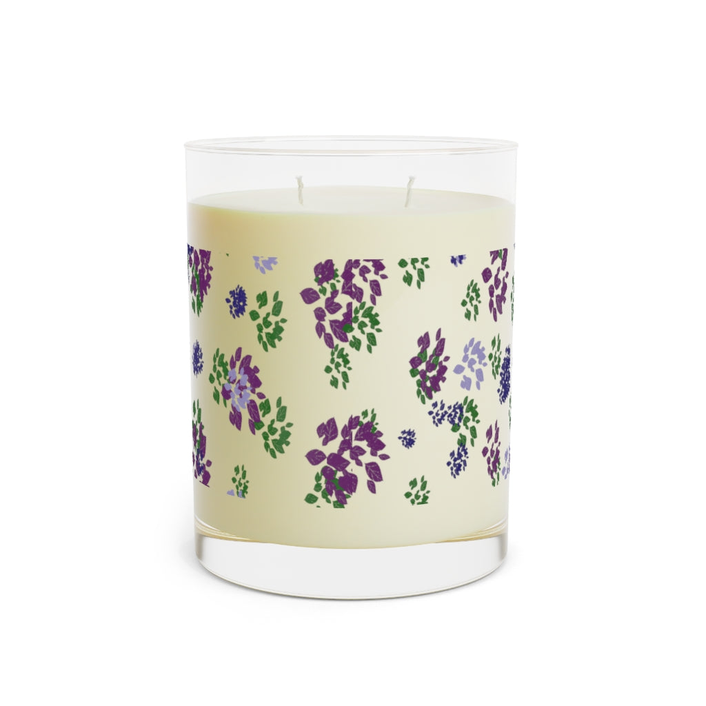 Blooming Purple Petals Aromatherapy  Candle, 11oz