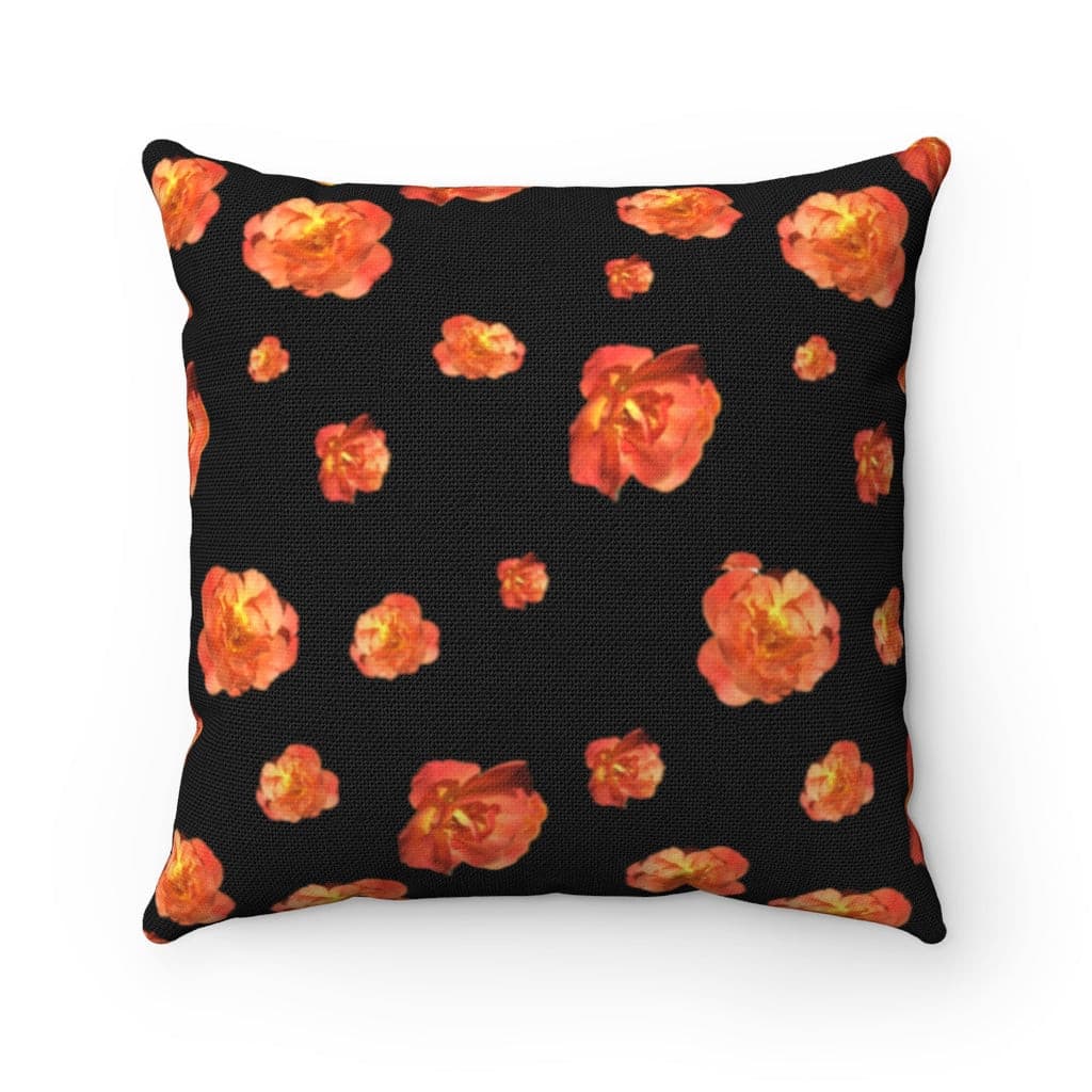 Roses from the garden square pillow