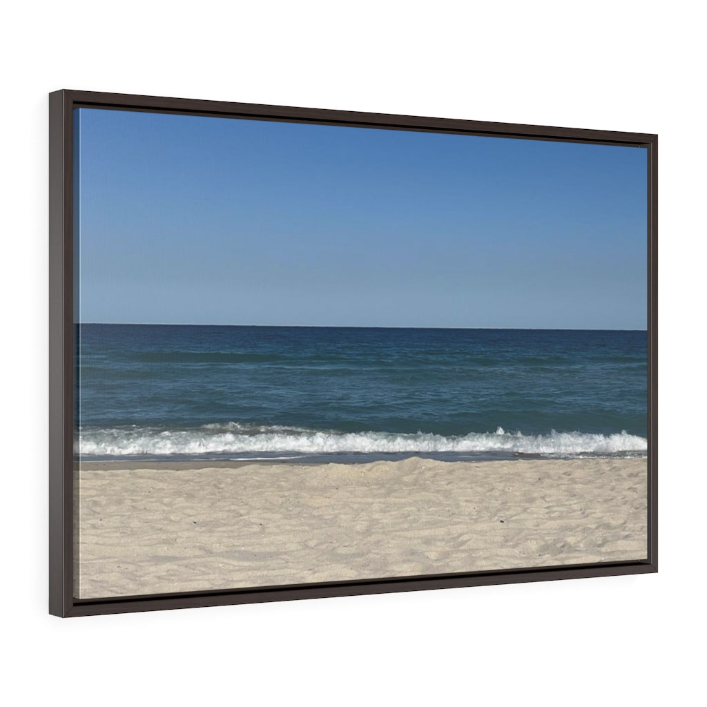 Breaking Waves - Gallery Canvas Wrapped, Horizontal Frame