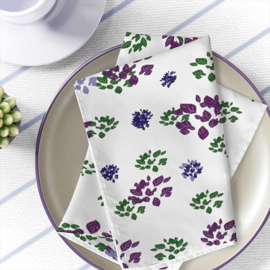 Leaves and violets Napkins