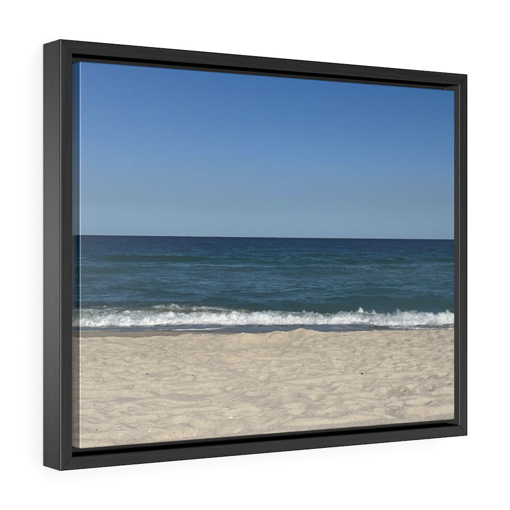 Breaking Waves - Gallery Canvas Wrapped, Horizontal Frame