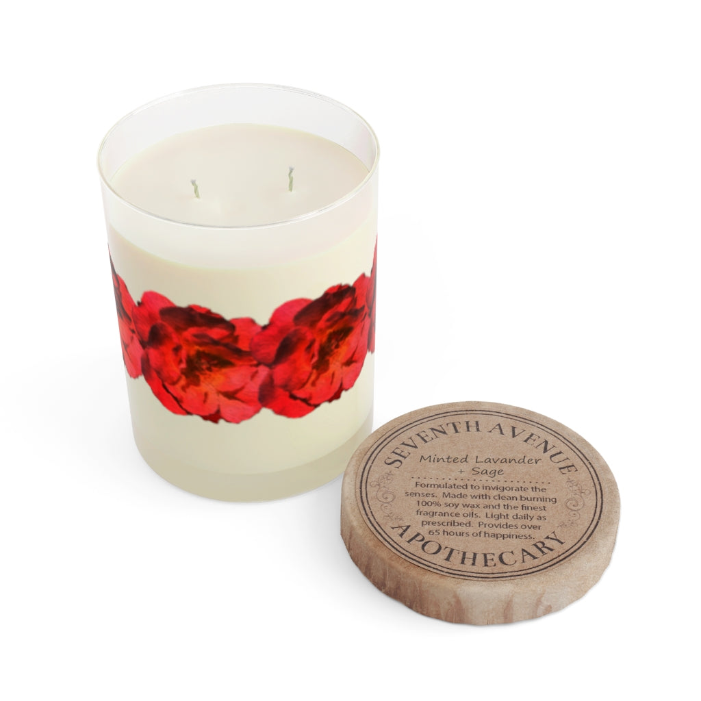 Copy of Red Roses bands Aromatherapy  Candle, 11oz