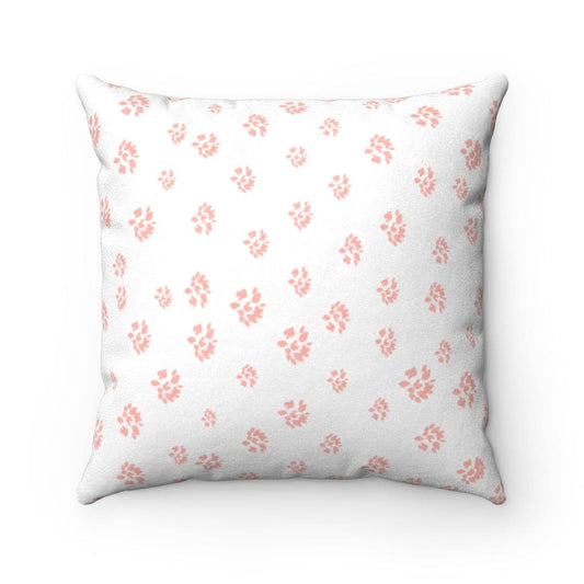 Pink petals Faux Suede Square Pillow