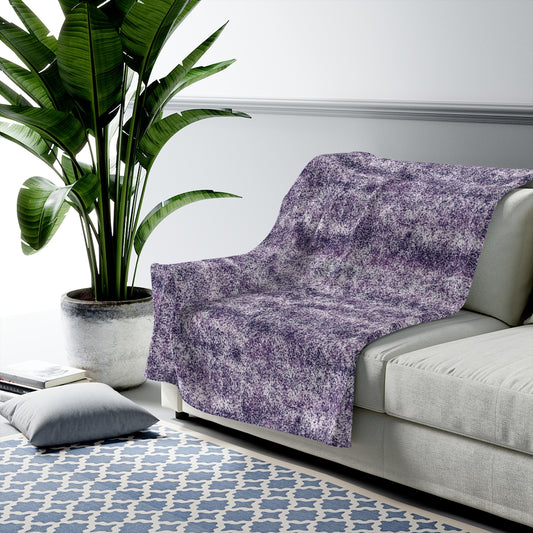 Violet splash Velveteen Plush Blanket