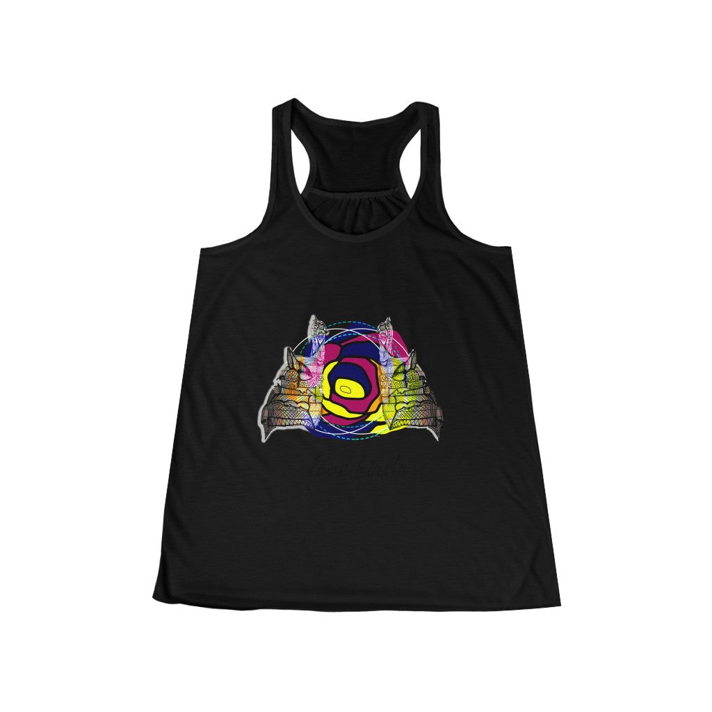 Love Birds Women's Flowy Racerback Tank