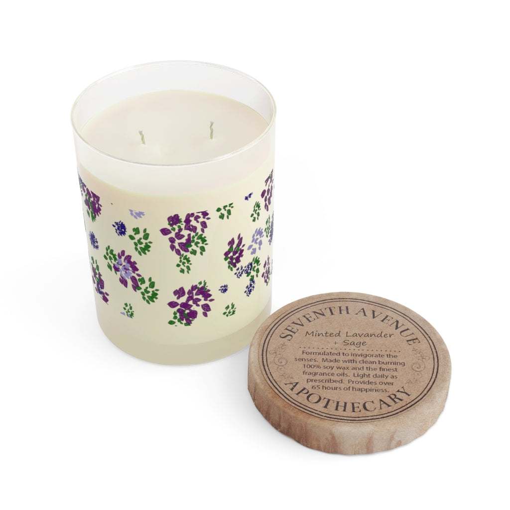 Blooming Purple Petals Aromatherapy  Candle, 11oz