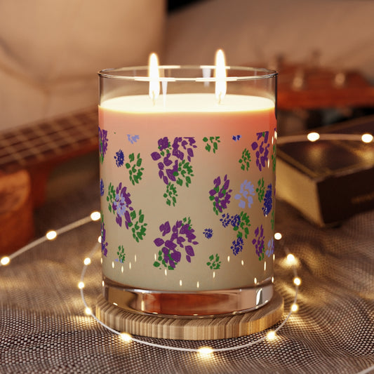 Blooming Purple Petals Aromatherapy  Candle, 11oz