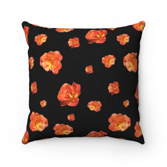 Roses from the garden square pillow