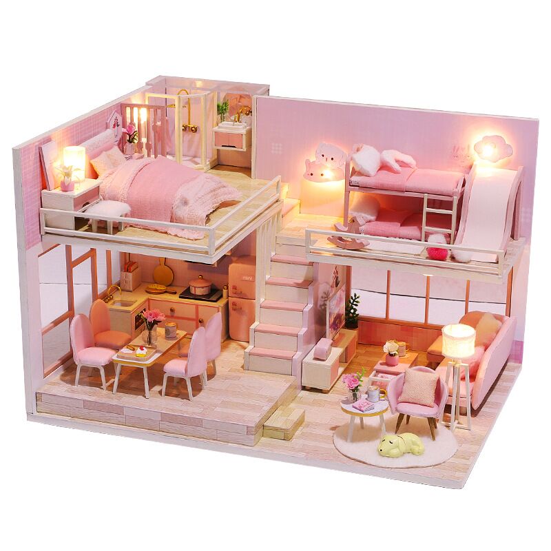 Cutebee DIY DollHouse Kit Wooden Doll Houses