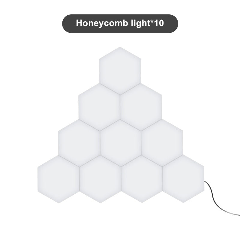 Modern Hexagons Modular Lamp LED - Touch on/off