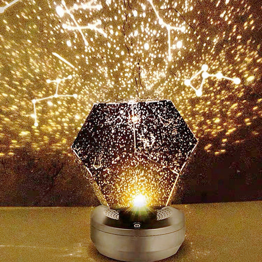 Star Projector Valentine gift Color Changing Geometric Table Lamp Baby Night Light Battery Remote Control room decor Planetarium