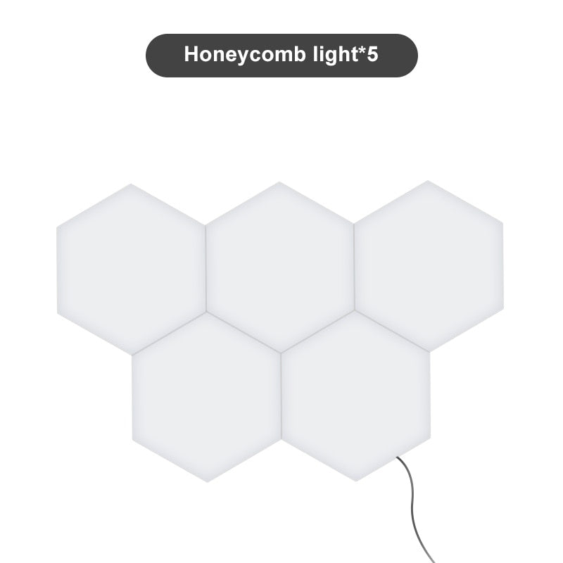 Modern Hexagons Modular Lamp LED - Touch on/off