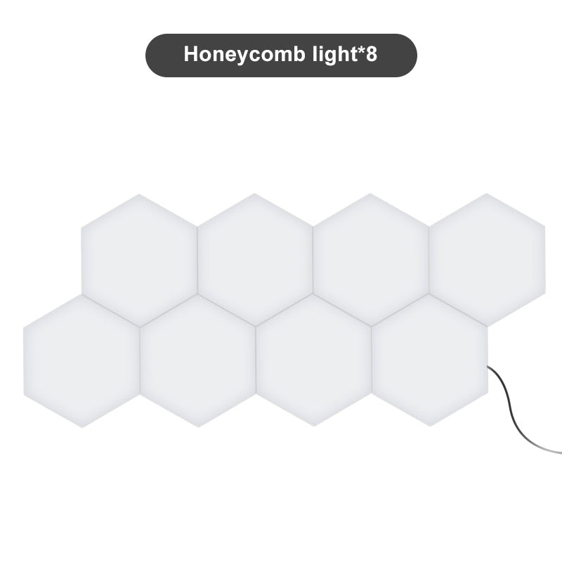 Modern Hexagons Modular Lamp LED - Touch on/off