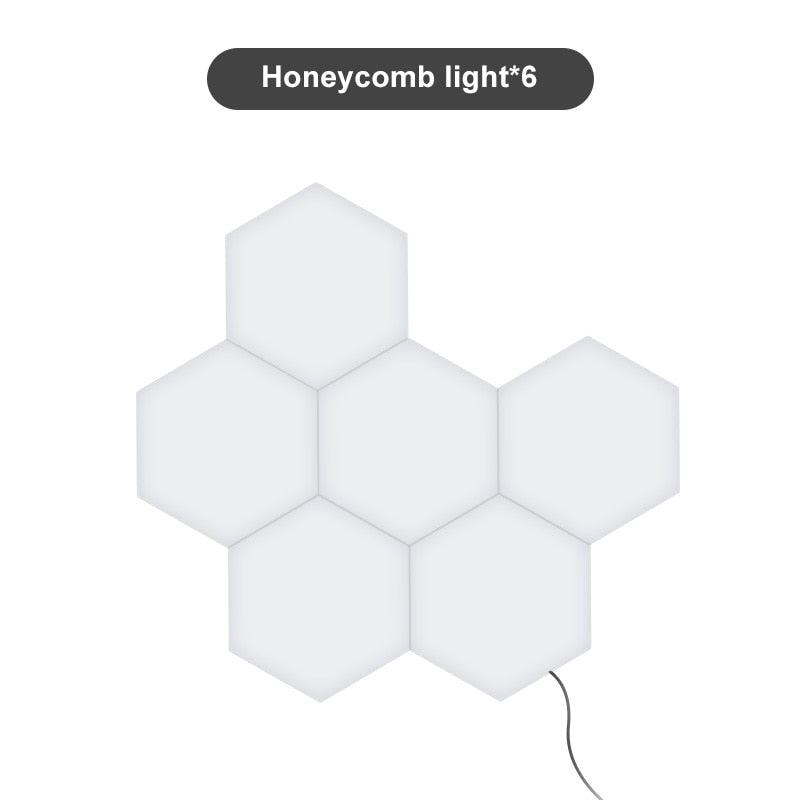 Modern Hexagons Modular Lamp LED - Touch on/off