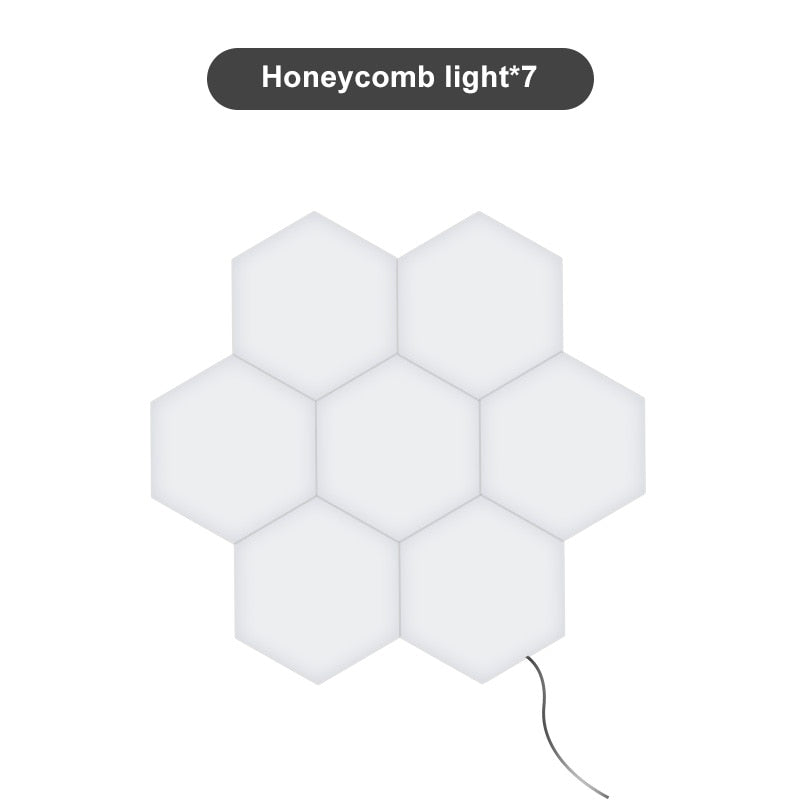 Modern Hexagons Modular Lamp LED - Touch on/off