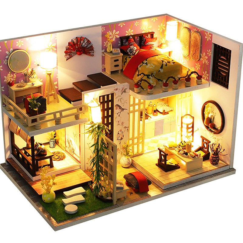 Cutebee DIY DollHouse Kit Wooden Doll Houses