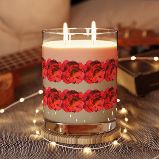 Red Roses bands Aromatherapy Candle, 11oz