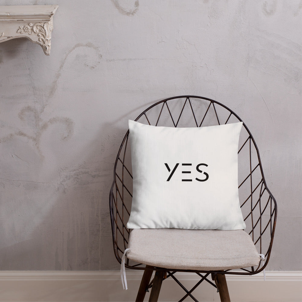 YES - Modern Grays Premium Pillow