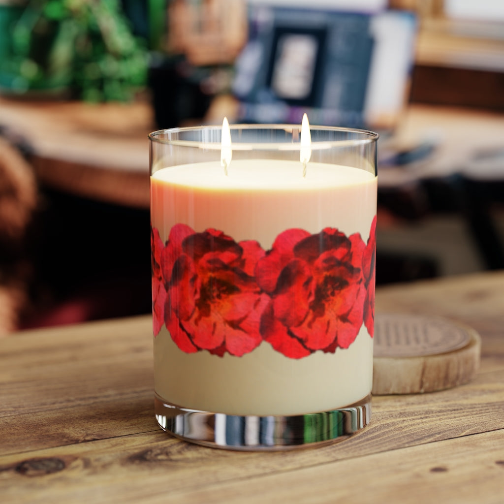 Copy of Red Roses bands Aromatherapy  Candle, 11oz