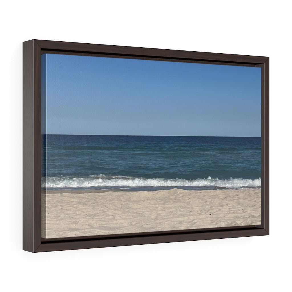 Breaking Waves - Gallery Canvas Wrapped, Horizontal Frame