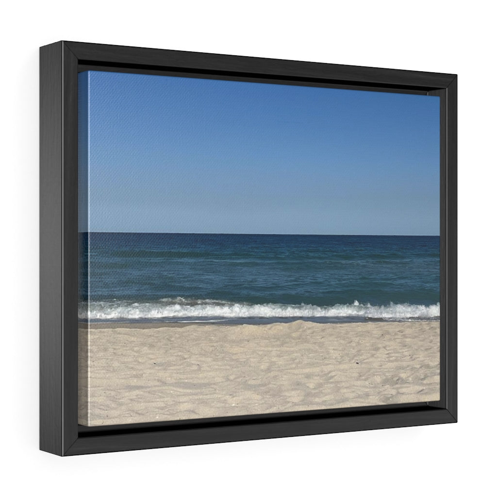 Breaking Waves - Gallery Canvas Wrapped, Horizontal Frame