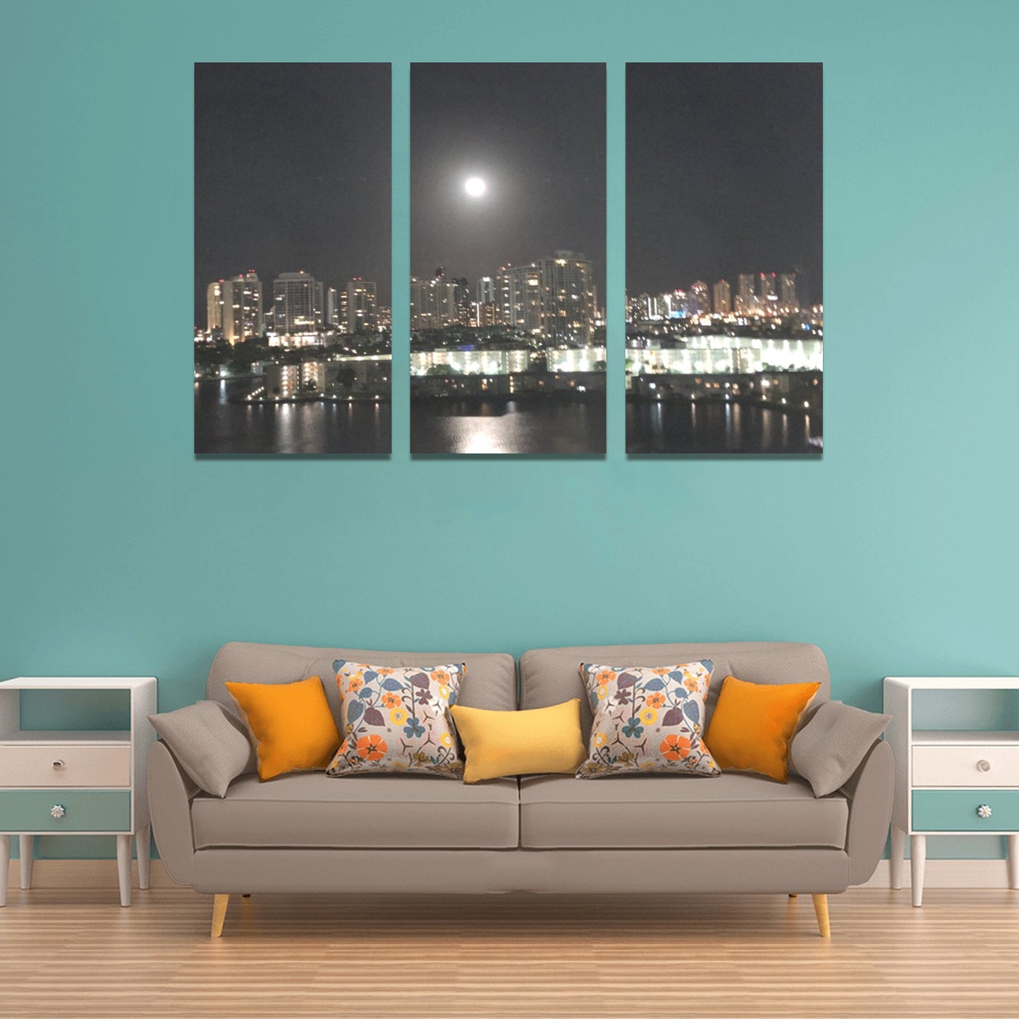 Miami Night Sky - Wall Art