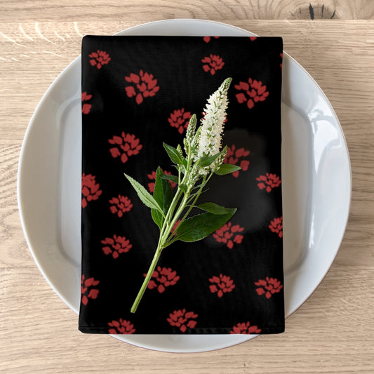 Burgundy petals Napkins