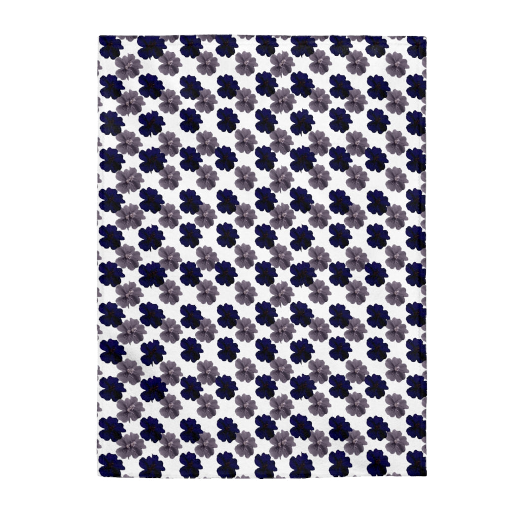 Violet Blues Velveteen Plush Blanket