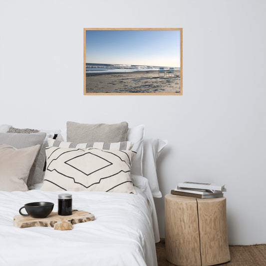 Relaxed at the Beach - Framed Print