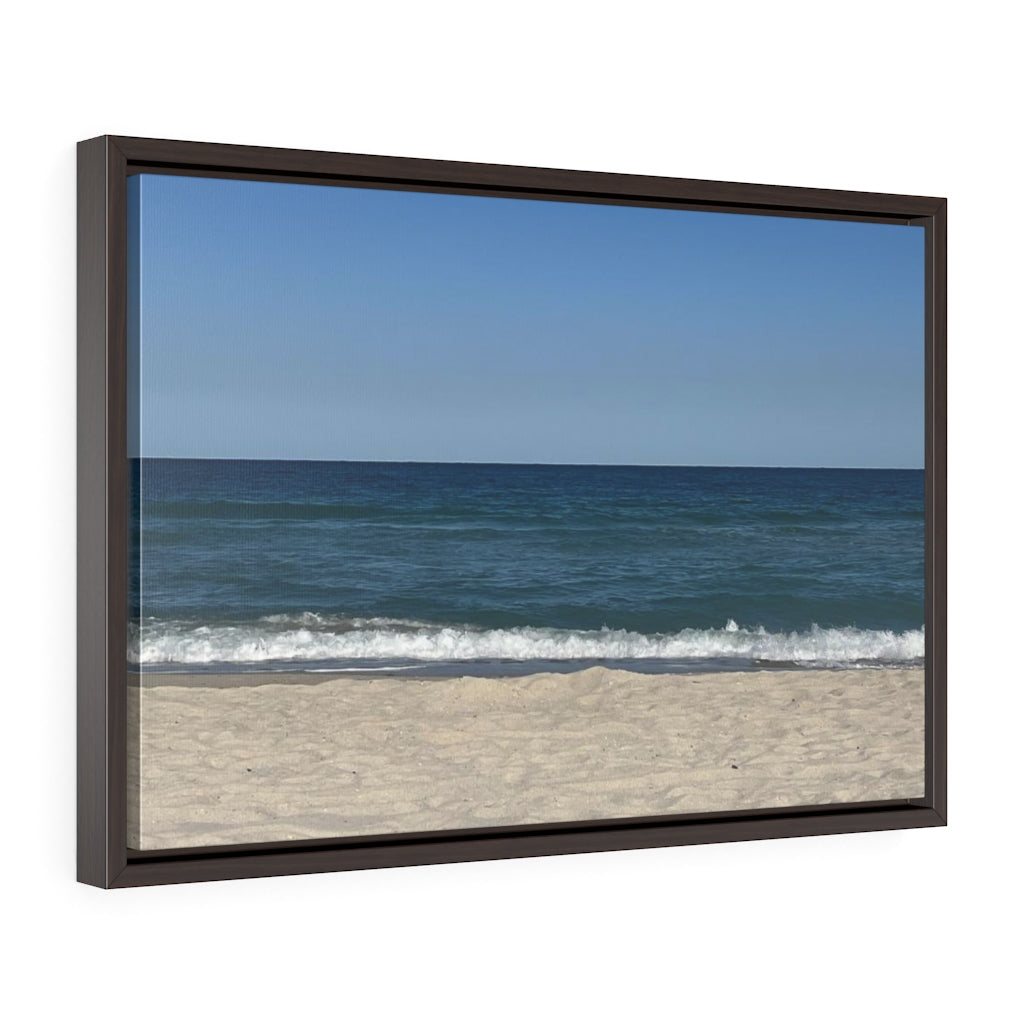 Breaking Waves - Gallery Canvas Wrapped, Horizontal Frame