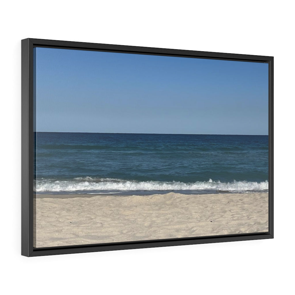 Breaking Waves - Gallery Canvas Wrapped, Horizontal Frame