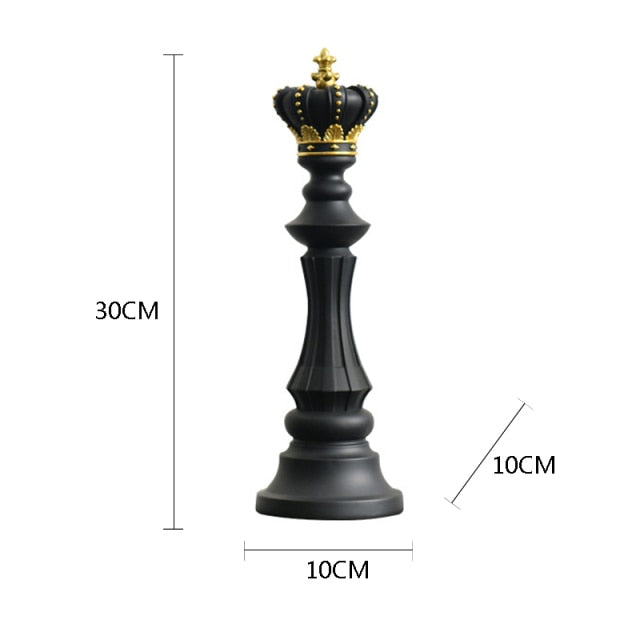 VILEAD 1 Pcs Chess Pieces Figurines for Interior Decor Office Living Room Home Decoration Accessories Modern Chessmen Ornament