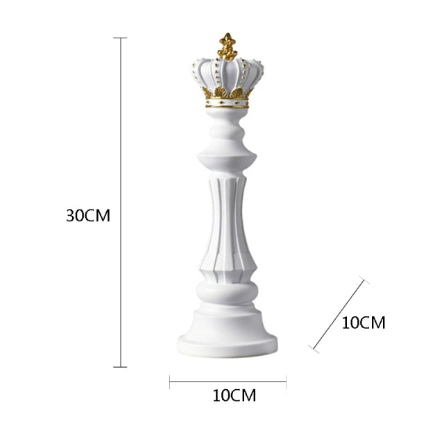 VILEAD 1 Pcs Chess Pieces Figurines for Interior Decor Office Living Room Home Decoration Accessories Modern Chessmen Ornament